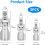 Universal Drive Connector Socket Set, 360 Degree Rotating Maintenance Fasteners, Suitable for Car Modification 2