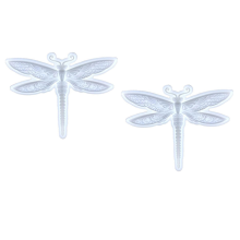 2PCS Dragonfly Silicone Mold Large Epoxy Resin Shape Molds 3D Animal Pendant Wall Hanging Mould