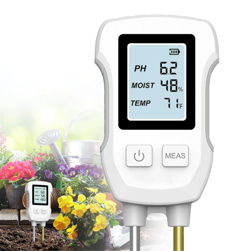 Soil Moisture Meter, Digital Plant Meter for Temperature/Soil Moisture/PH Test 1