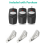 3Pcs Replacement for Linear Multicode Garage Gate Door Opener Remote,3089,308911,MCS308911,10 Dip Switch,Black,300mhz 6