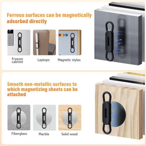 Multi-Functional Silicone Pen Holder Universal Insert Removable Whiteboard Magnetic Clip Cover Fixed 2