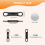Multi-Functional Silicone Pen Holder Universal Insert Removable Whiteboard Magnetic Clip Cover Fixed 5