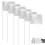 Marking Flags Marker for Lawn 30 Pack, PVC Small Flags,Marking Flags, Garden Flags,Survey Flags,White 1