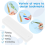 15 Pieces Blank Clear Acrylic Bookmarks with Hanging String, String 3