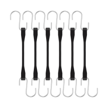 Rubber Cords with Hooks 6 Inch,Rubber Bungee Heavy Duty Outdoor Tie Down Straps S for Truck,Van