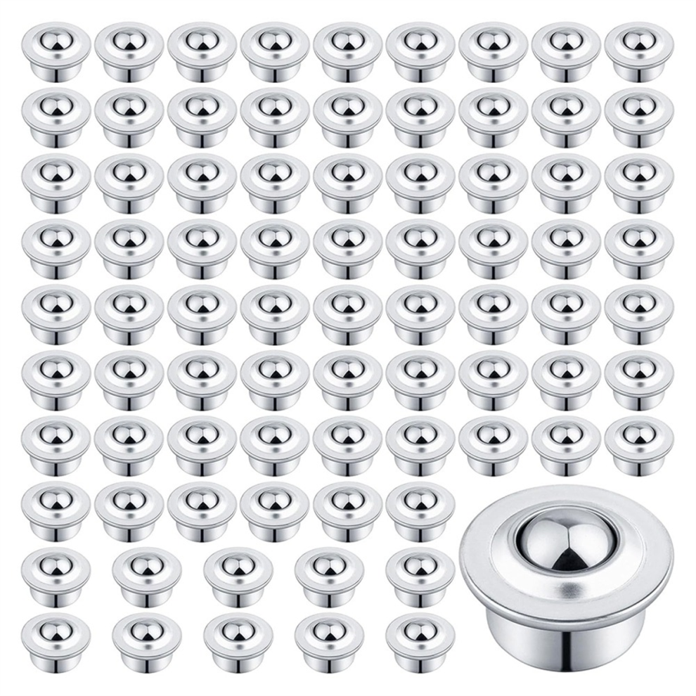 5/8Inch Roller Ball Transfer Bearing,80Pcs -15H Carbon Steel Bearing Rollers,Ball Casters 4853504669558