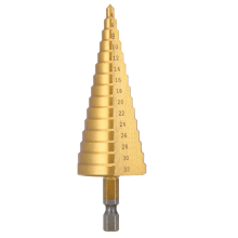 4-32mm HSS Straight Groove Step Drill Bit Wood Metal Hole Cutter Core Pagoda