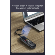 Non-Contact Breath Alcohol Tester with LED Display, 50-Record Memory, Type-C Rechargeable, Portable Black