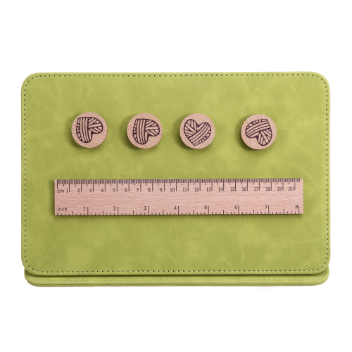 1 Set Braided Chart Clip Magnets Knitting Tool Magnetic Fold Up Pattern Holder for Home Use PU Magnet Beech