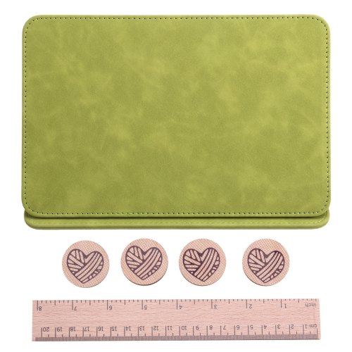 1 Set Braided Chart Clip Magnets Knitting Tool Magnetic Fold Up Pattern Holder for Home Use PU Magnet Beech 2