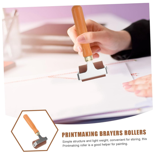 Printmaking Cylinder Painting Supplies Stamping Tool Art Tools Roller Rubber 2