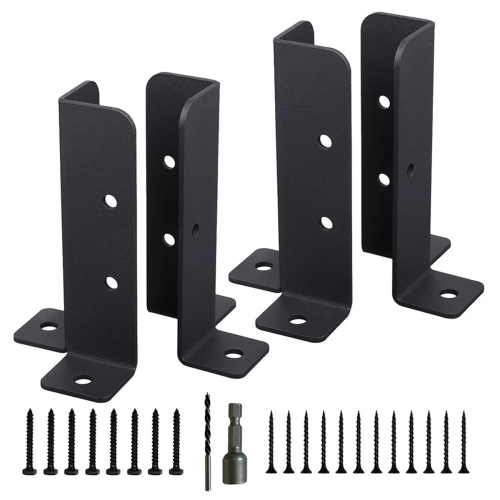 4Pcs Adjustable Deck Post Anchor Base Brackets Fence for Pergola Railing Mailbox Pavilion Garden Tool