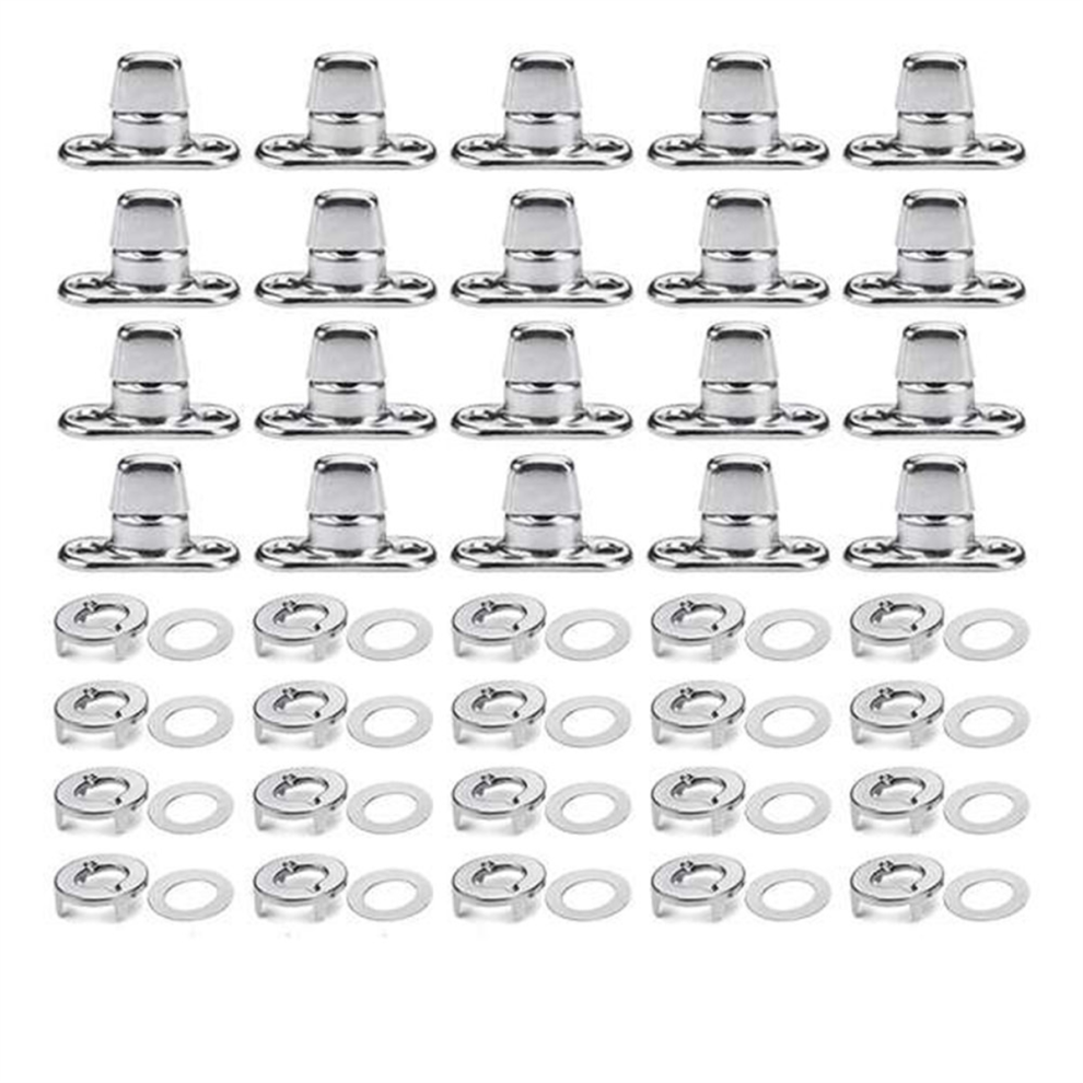 40 Sets Canvas Twist Lock Fasteners, Turn Button Eyelet And Stud For Marine Fastener Buttons 4851335046593
