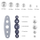 120Pcs Button Covers, Cover Kit with 6 Sizes, DIY Fabric Covered Buttons 2 Installation Tools for Lovers 5