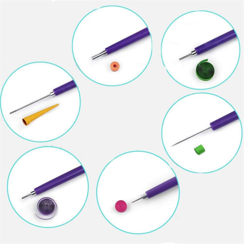 6 Pcs Paper Quilling Tools Slotted Kit Stainless Steel Pin Tool DIY Card Making Project 2