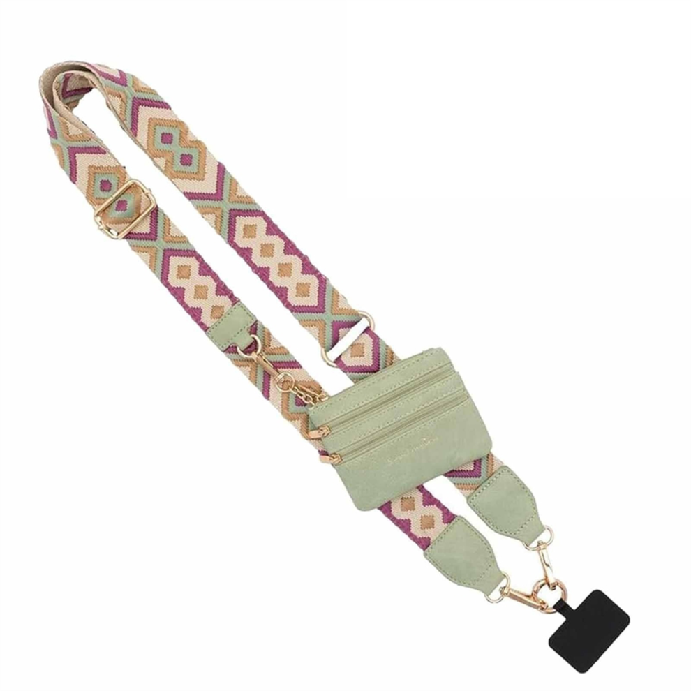 Phone Strap With Zippered Pouch, Clip And Go For Wallet Crossbody, Crossbody A 4851335052204