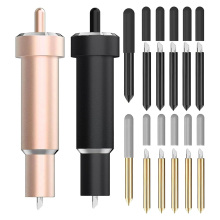 14PCS Fine Point Blades, 2 Cases and 12 Blade for Slicing Cutting Glitter Vinyl, Cardstock