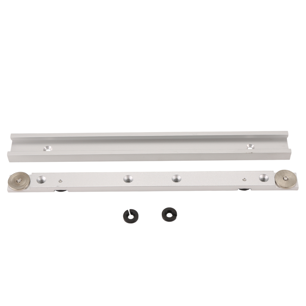 T Track Miter Bar Slider,Aluminium Alloy Bar,Jig And Fixture Slider Table Saw Gauge Rod Wiith Chute 4851335048382