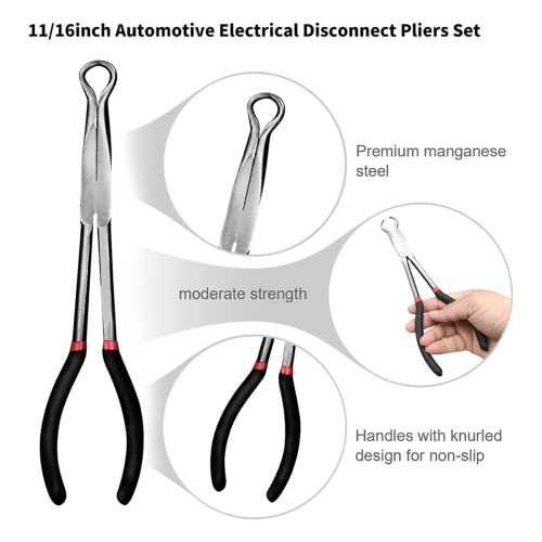 Electrical Disconnect Pliers Set Long Spark Plug Removal Electric 11 Inch 1