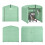 SoBuy Casetta Giardino Verde 159x219x165 cm 13