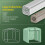 SoBuy Casetta Giardino Verde 159x219x165 cm 11