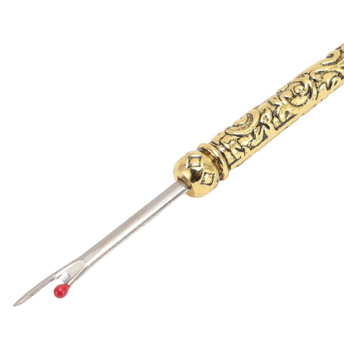 Seam Ripper and Thread Remover Kit, Sewing Tool Set with Positioning Tap for Crafting, Gold 1