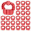 48Pcs Deck Board Jig 1/4inch Spacer Rings for Pressure Treated Composite Plank Decking Tool 8