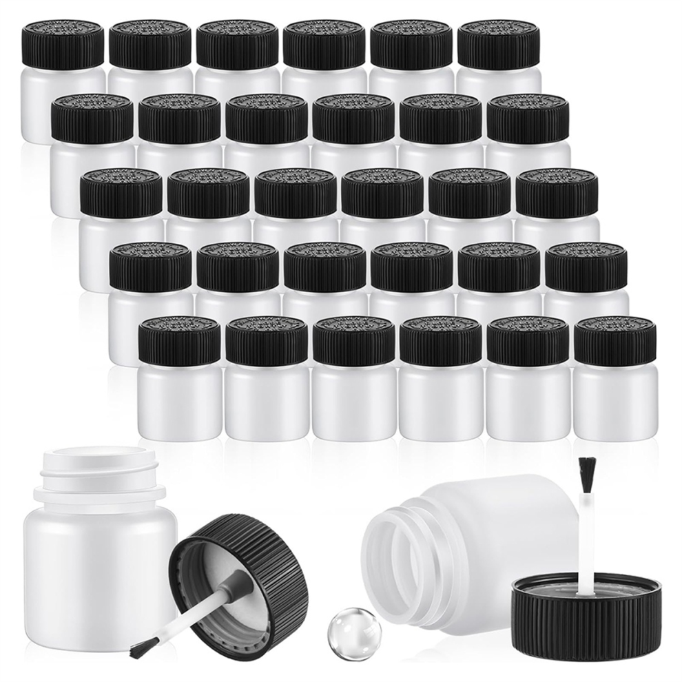 120 Pieces Touch Up Paint Bottles 30 Ml Empty Container With Brush & Mixing Ball For Chip Repair Car 4851335060384