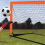 Portable Children'S Soccer Goal, Training Net Frame, Movable Foldable Game Door Up Goal 3