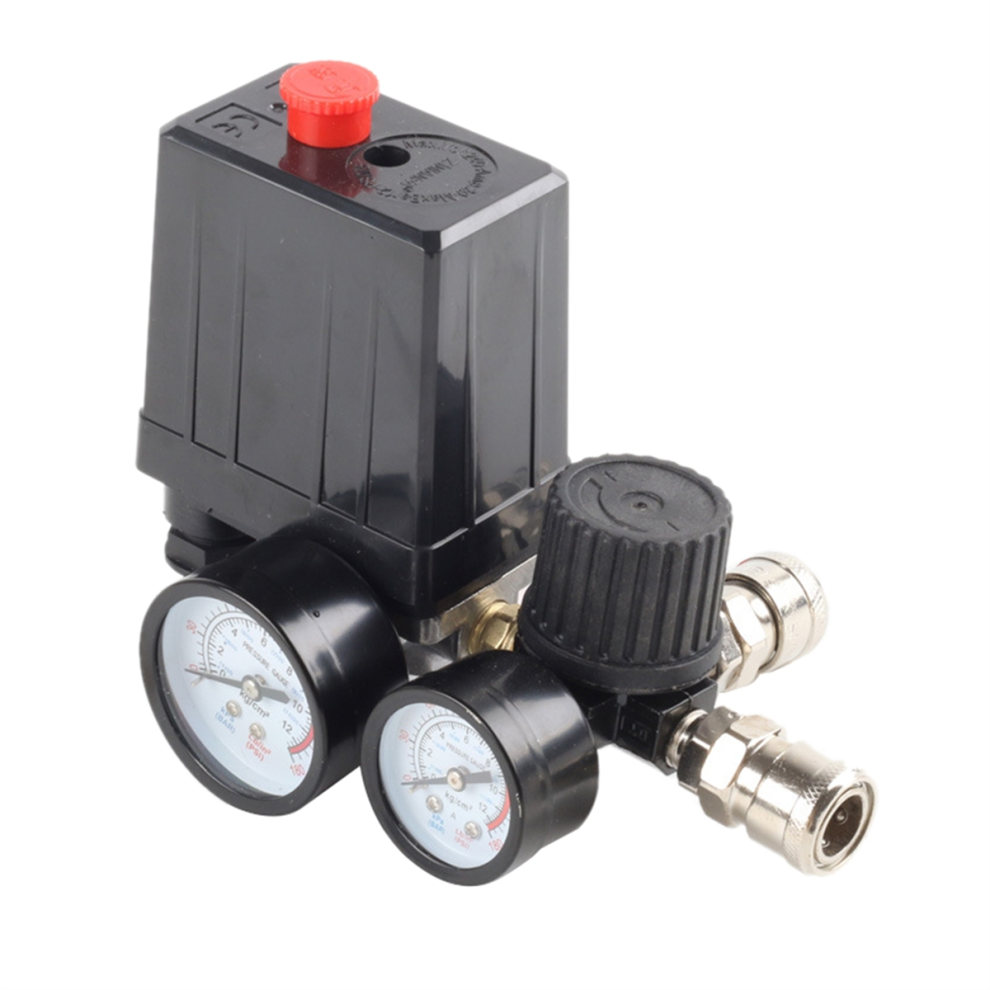 3000L/Min Air Pump Control Valve 0-180 Psi Gauge 220V/380V Regulator Duty Compressor Pressure Switch 4851335058664