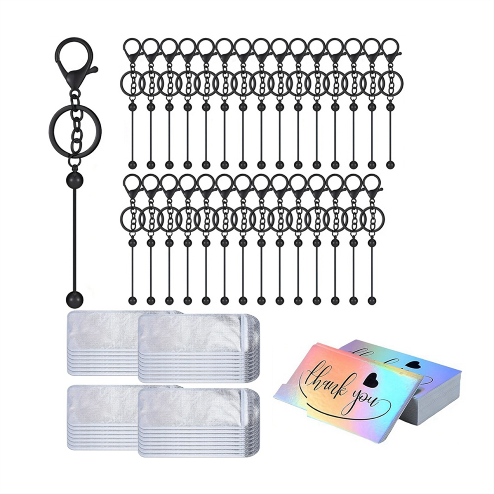Beadable Keychain Bars Bulk For Beads Diy Blank Metal Beaded Bead Crafts 4851335063477