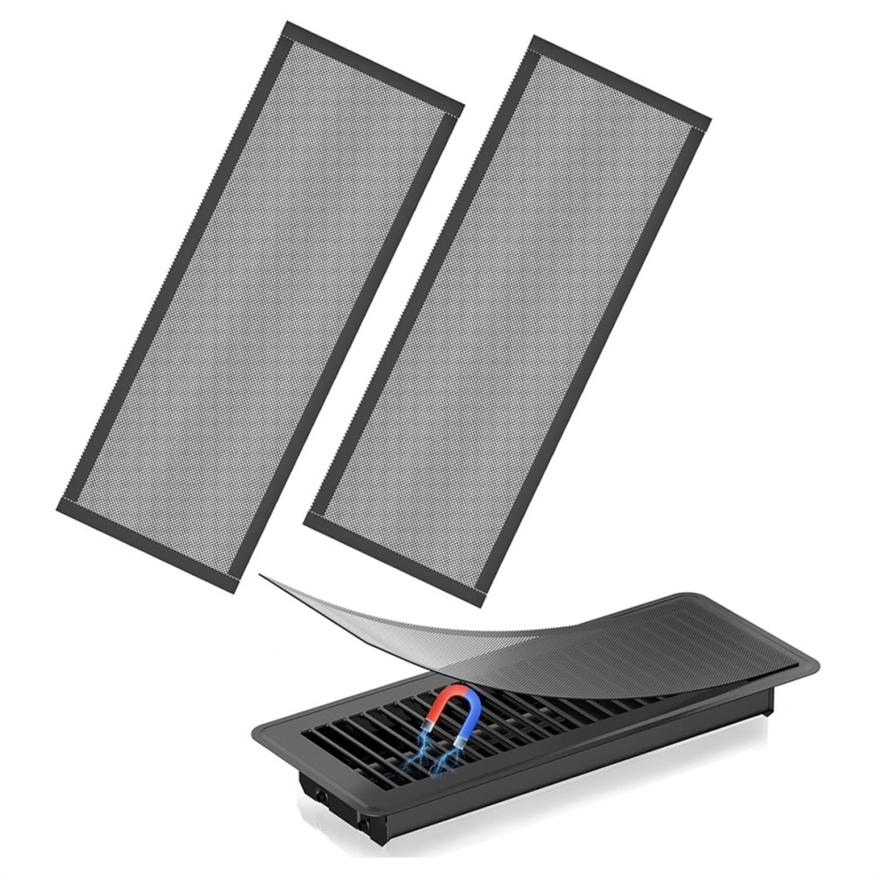 Floor Vent Covers,4X12in Magnetic Covers Mesh Screen Air Filter,Floor Register For Home Floor,A 4851335067604