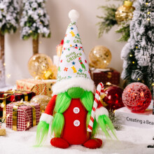 (Grinch Female Figure) Grinch Plush Lively With Light Up Features And Colorful Hat Design Perfect For Festive Christmas Decor