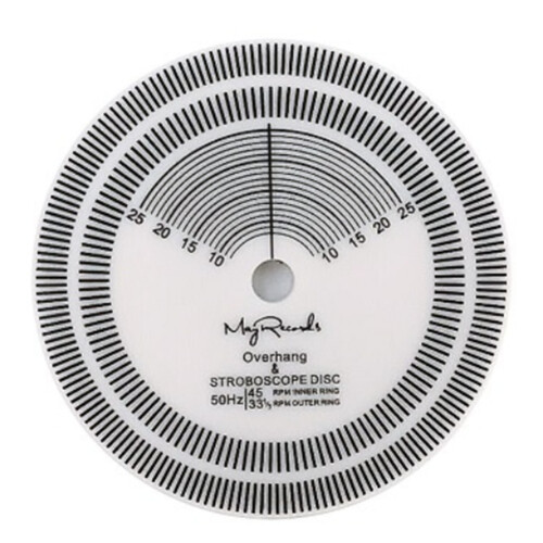 LP Record Player Strobe Disc Calibration Tachometer Speed Detection