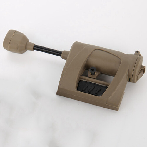 Airsofts Helmet Light LED Torch Charge Heads Lights Energy-Saving Strong Flashlight,3Modes Khaki 2