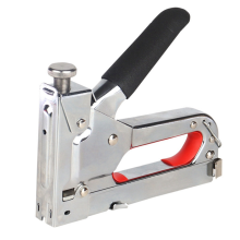 Manual Three-Purpose Nail Stapler Code U Woodworking Oil Painting Tool Silver