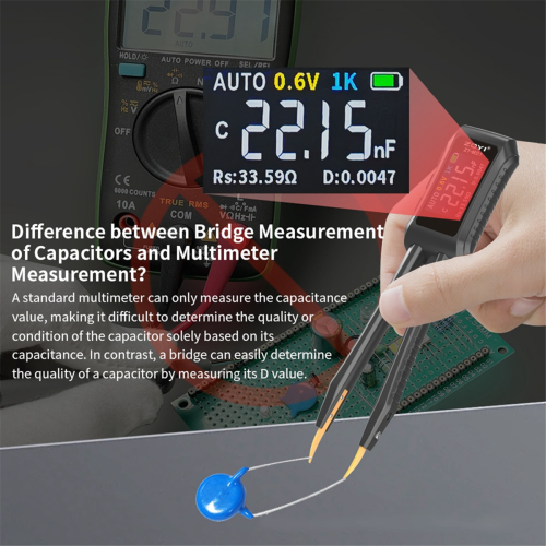 Tweezers Bridge -MD1 Patch Resistance Inductance Capacitor Component Test 2