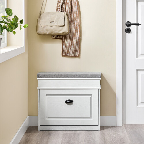 SoBuy Slim Space-Saving Shoe Cabinet with Seat Bench 1