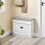 SoBuy Slim Space-Saving Shoe Cabinet with Seat Bench 4