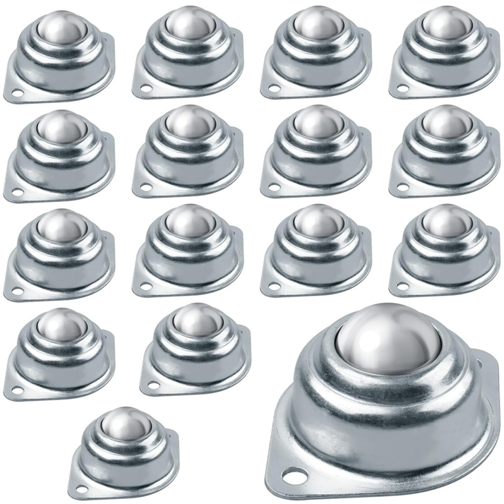 16 Pieces Ball Transfer Bearing, 1 Inch Carbon Steel Casters For Conveyors, Roller Brackets,Furniture,Transmissions 4851335075241