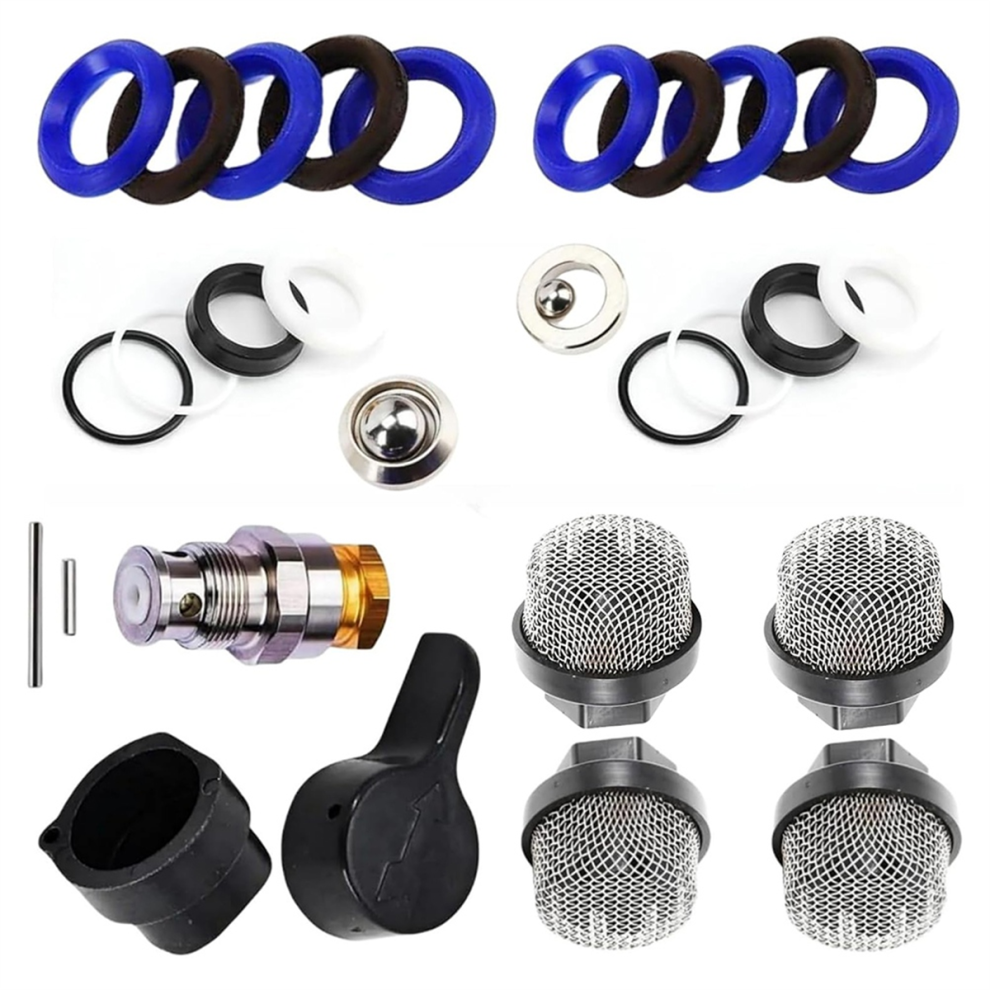 246385 Hose Inlet Strainer Filter & 244194 235014 Sprayvalve Drain Valve Set For 390 395 490 495 595 Pump Repair 4851335074534
