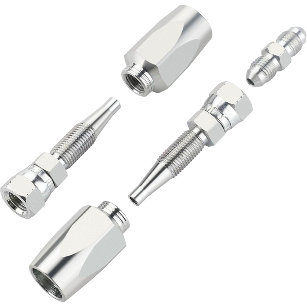 2Pcs Reusable Hydraulic Fittings 3/8Inch Id Hose Field Repair Kit 4851335082751