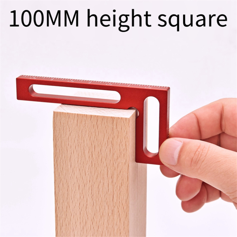 Aluminum Alloy Square Ruler Height 90 Degree Woodworking Measuring Tools Marking A. 4851335078983