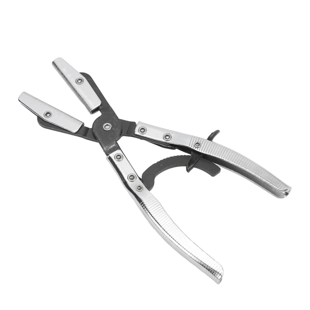 Hose Clamp Pliers For Automotive And Machine Maintenance, 10-Inch Universal Pinch Off Plier With Ratcheting Jaws 4851335080306