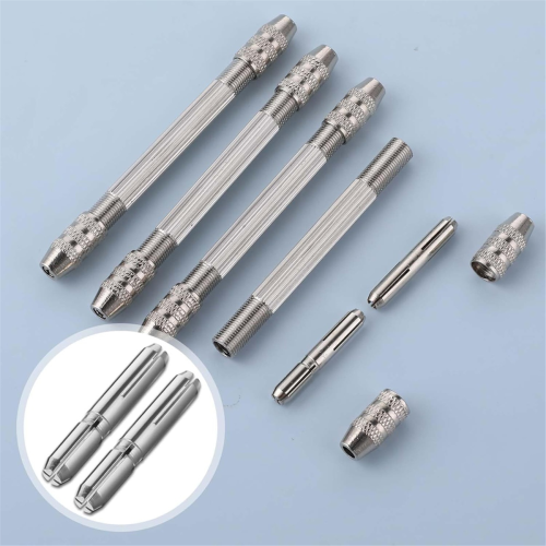 4Pieces Double End Needle Pliers DIY Hand Drill Wire Twisting Tools for Jewelry Making Tool 2