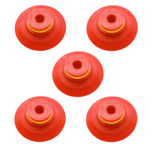Industrial Flat Vacuum Suction Cup F Series Single-Layer Silicone Robotic Arm Accessory with Ribs,Pack of 5 Pcs F30