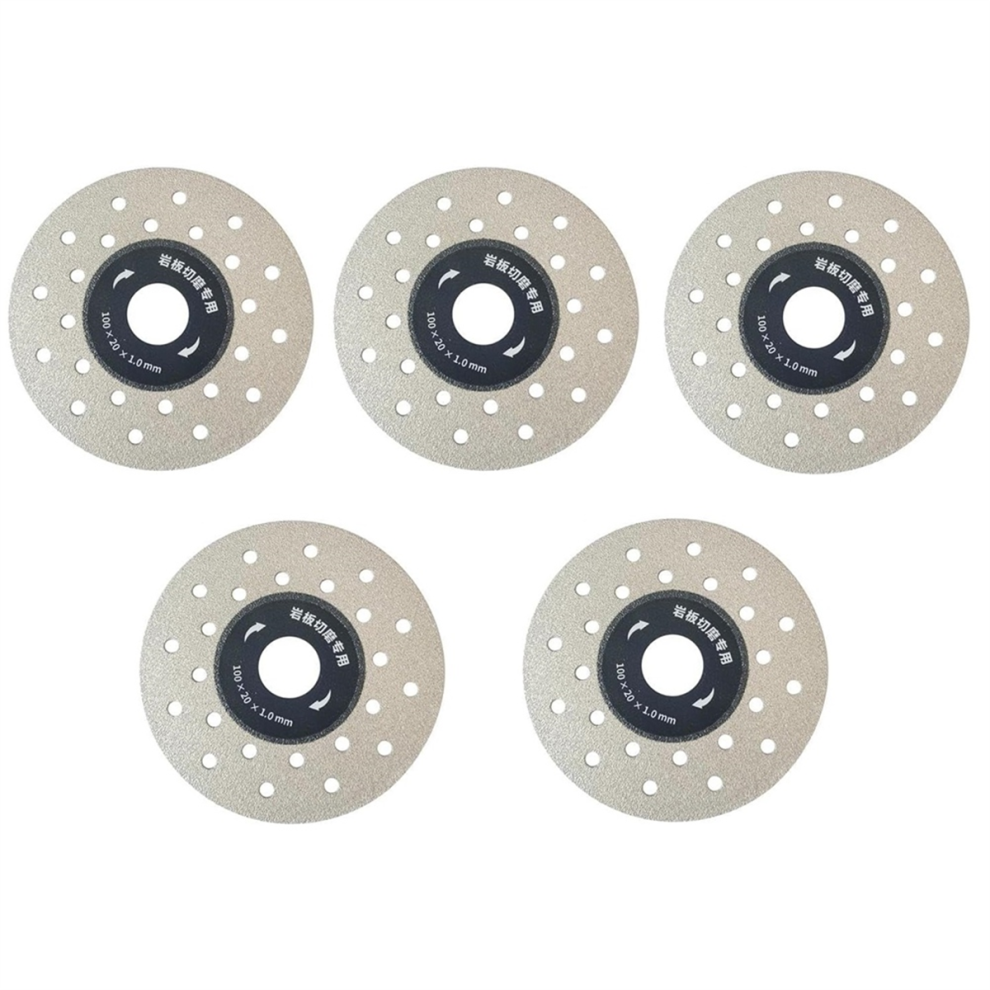 Angle Grinder Cutting Blade For Stone Ceramic,4In Super Thin Tile Saw Blade,Rock Slab And Grinding Disc 5Pc 4851335085950