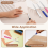 7 Pack Letter Opener Set, 7.5 Inch Stainless Steel Envelope Slitter, Efficient Mail Tool Ideal for Office 6
