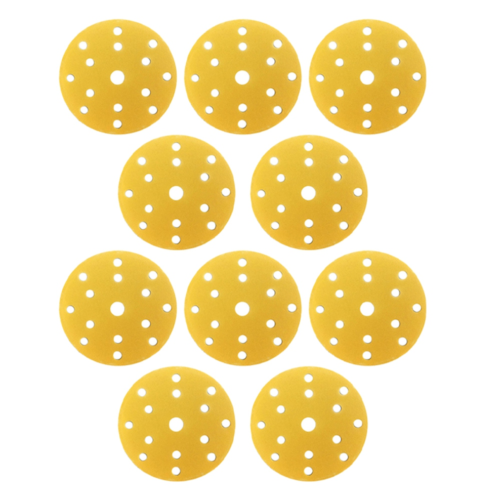 10Pcs 6 Inch 15 Holes Hook And Loop Sanding Disc 150Mm Sandpaper Wet & Dry 80 Grits For Car Wood Auto Polishing 4851335089033