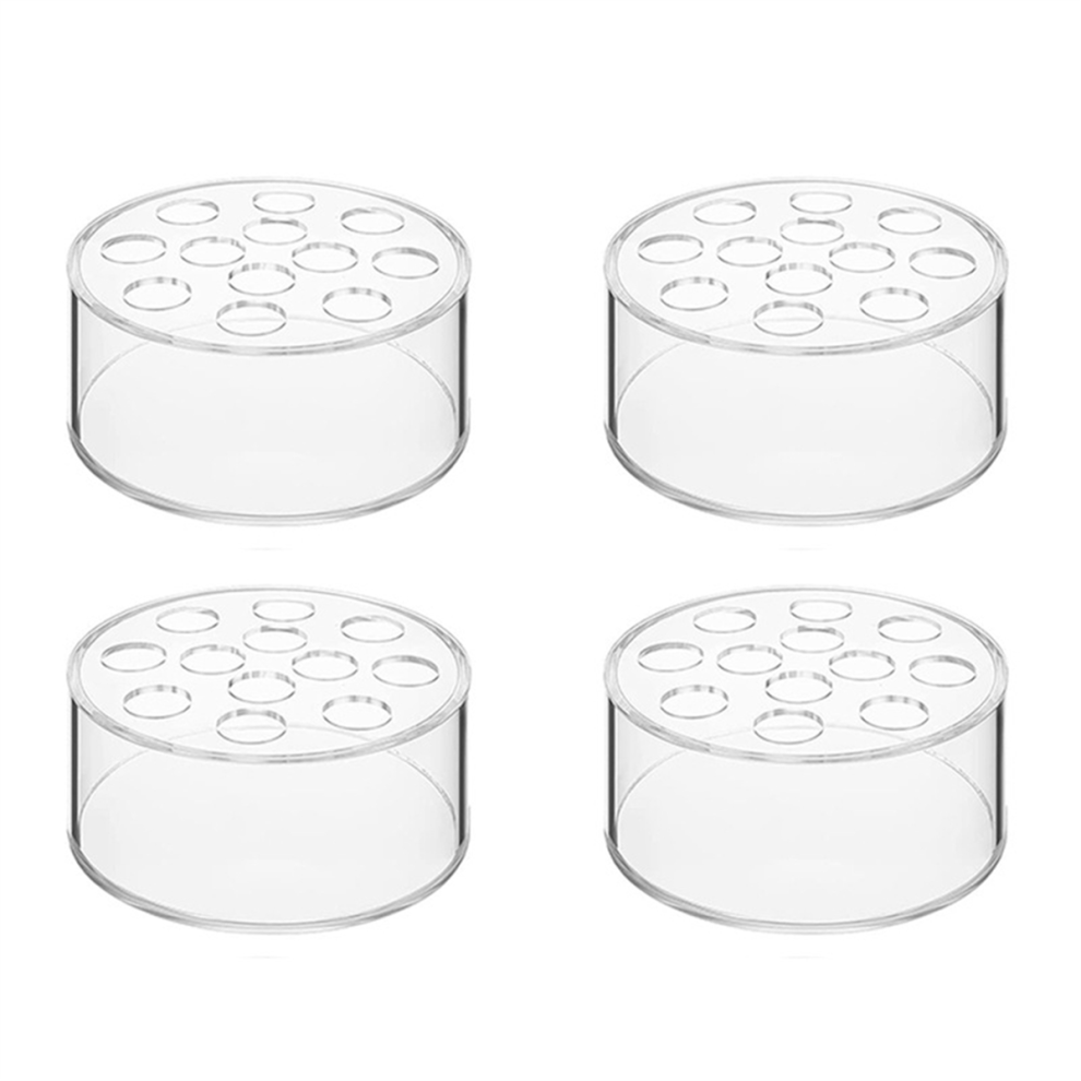 4 Pack Acrylic Flower Vase Round, Clear Vase, Vases for Centerpieces, Floral Low Dining Table Reception-image-OPC-PJ869Z9-NEW